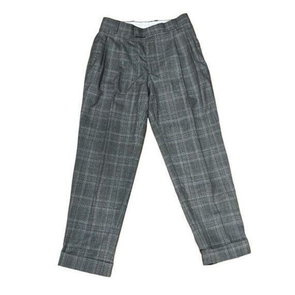Officine Generale Women's Gray High-Rise Ankle Dress Pants Size FR 38/US 6